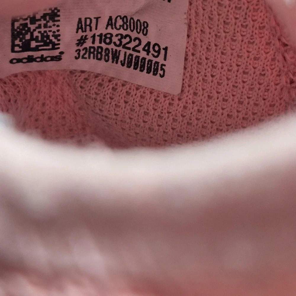 Adidas Originals Tubular Rise‎ Shoes Mens Size 6 Pink Knit Lace Up Casual AC8008